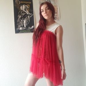 Red Tulle Dress